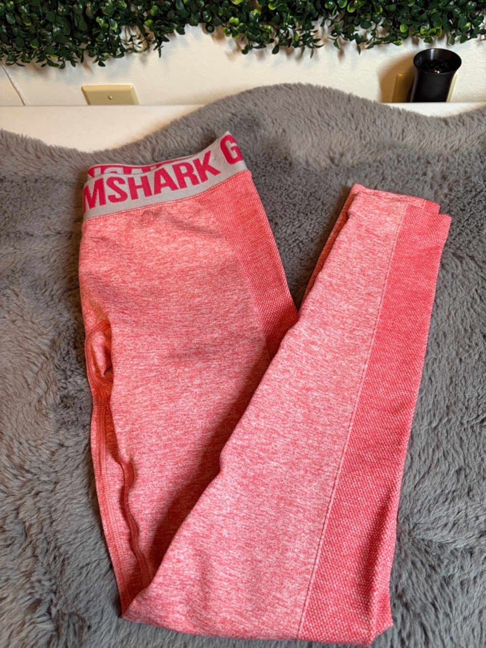 Gymshark Heather Coral Seamless Leggings